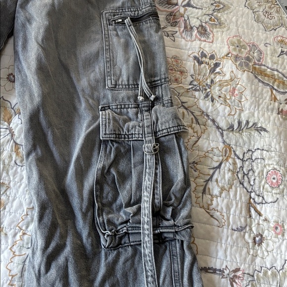 Wild Fable Gray Wide Leg Cargo Jeans - Picture 5 of 9